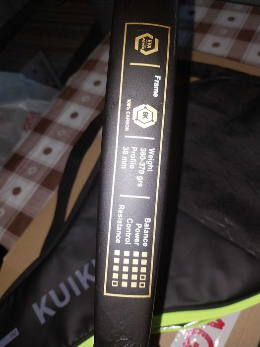 Raquete Padel carbono 38mm Fila