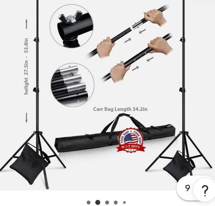 Tripé fotográfico Backdrop stand