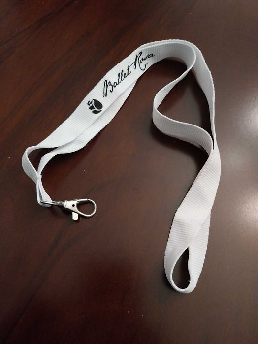 Porta-chaves branco Ballet Rosa