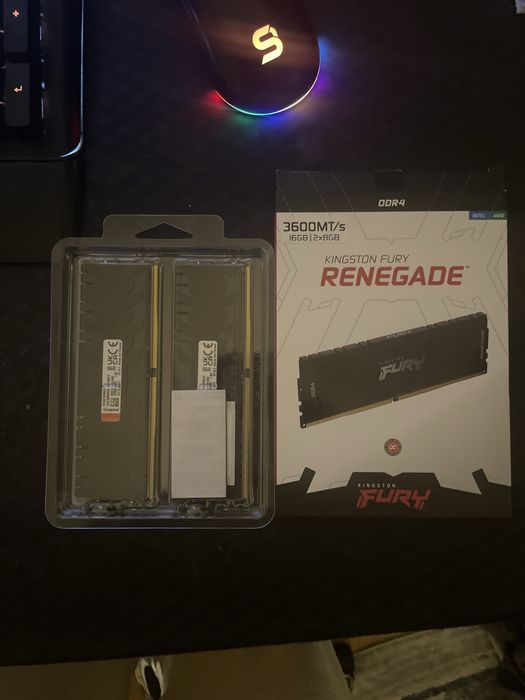 Ramy DDR4 16gb (2x8gb) 3600MT/S CL16 KINGSTON FURY RENEGADE