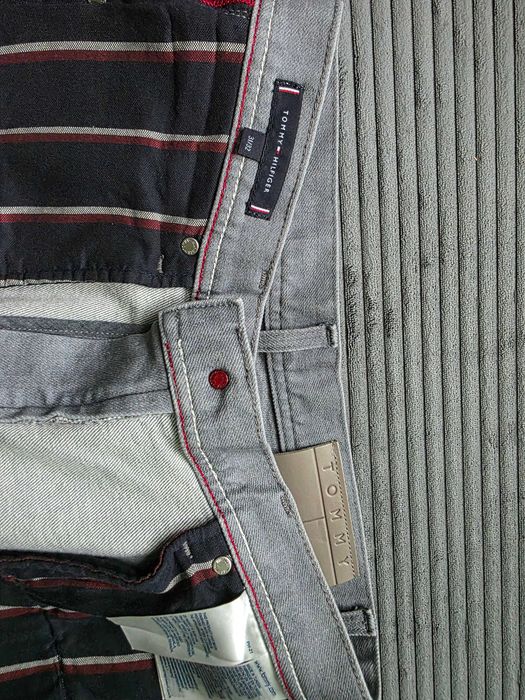 Spodnie męskie Tommy Hilfiger Layton Extra Slim Fit nowe 31/32 szare