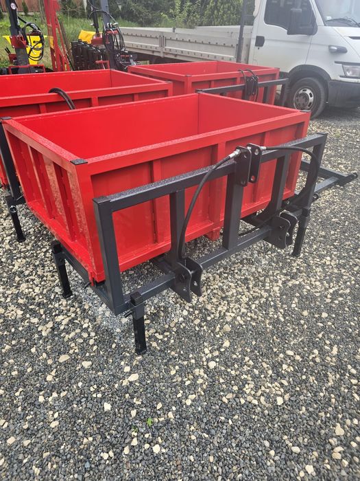 Skrzynia transportowa z kiprem hydraulicznym 1.5 m szerokości Agroprzem