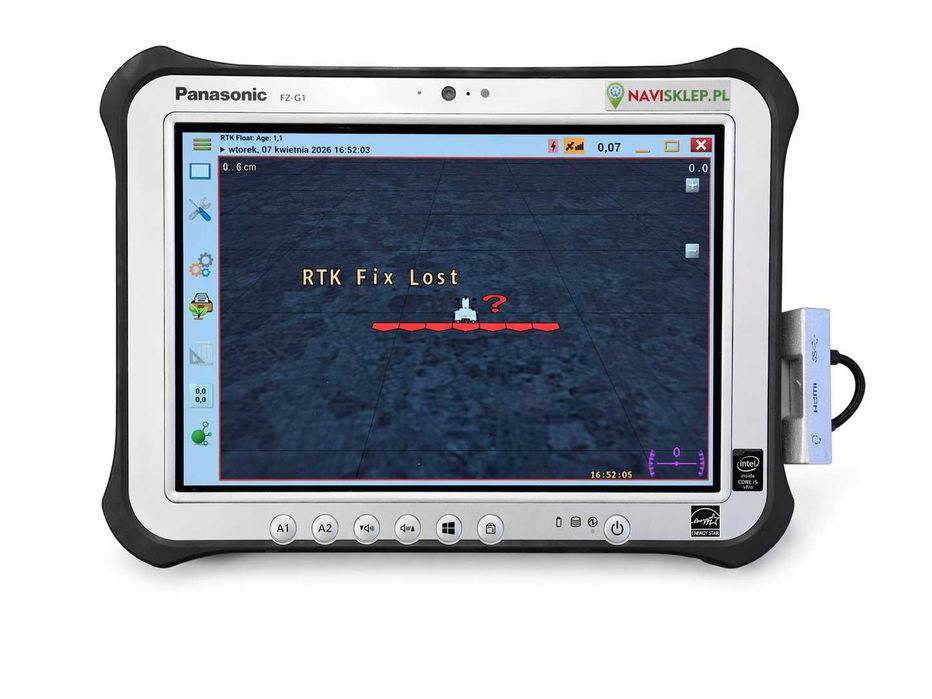 RTK do oprysków i nawożenia – zestaw do prowadzenia z ręki