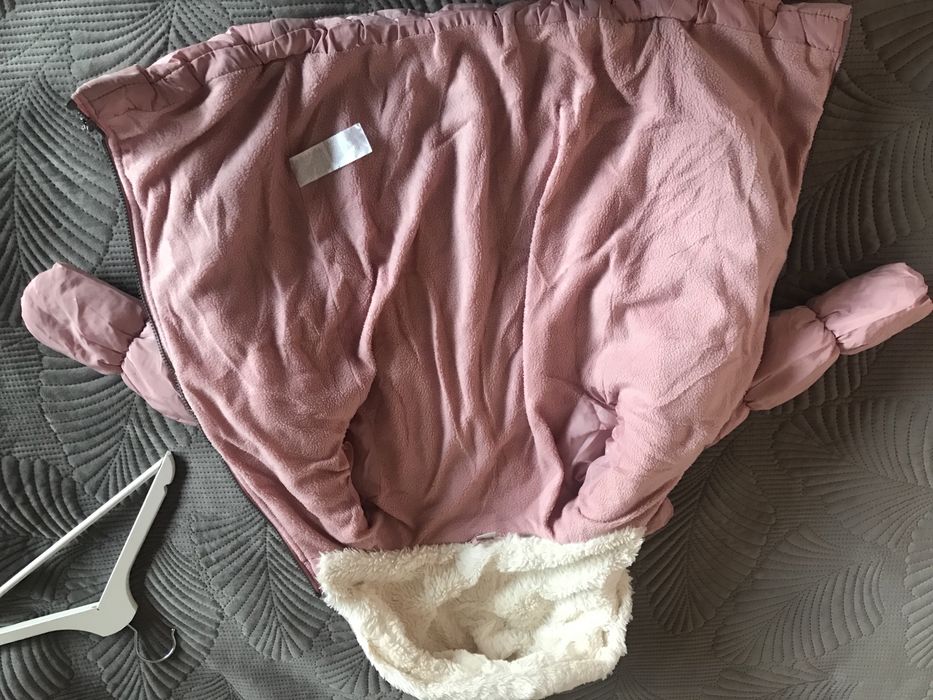 Kurtka zimowa plus komplet czapka i komin