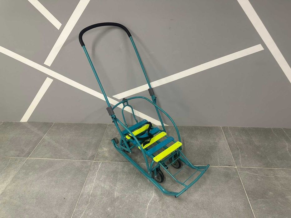 Дитячі санки на колесах складні зі знімною ручкою МРІЯ