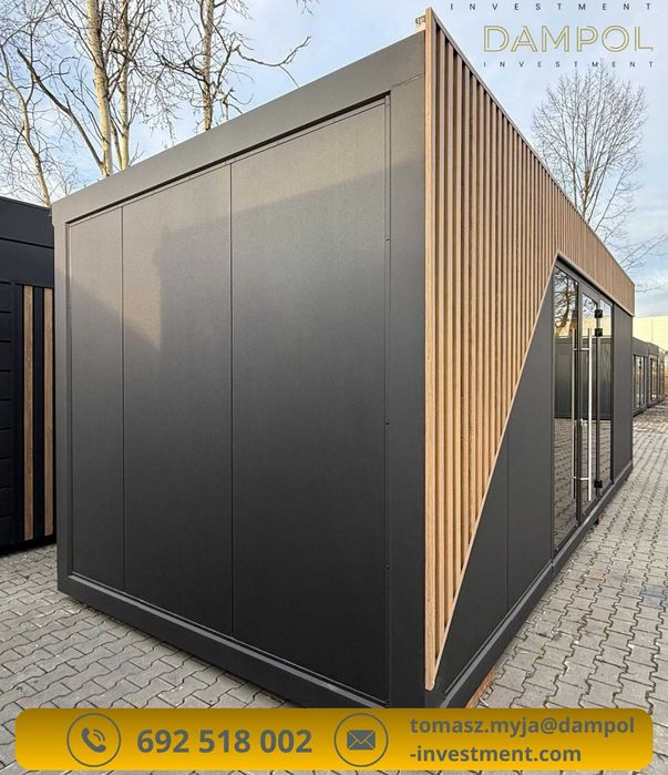 Ekskluzywny Pawilon/Kontener 7x3 m/Podświetlenie LED/Duże Przeszklenie