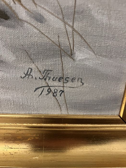 Zimowy obraz A.Thuesen z 1987