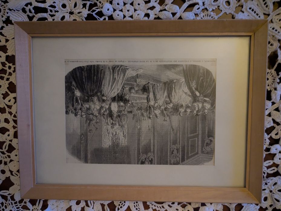 Rycina, Drzeworyt, Eusebio Valle, Baisemain a Madrid, XIX w., Francja