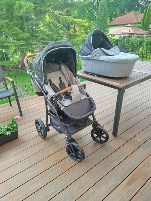 Wózek 2w1 szary Riko Basic