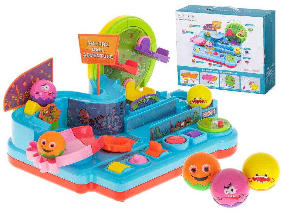 Hit 2021 !!! Edukacyjny Tor Przeszkód Zręcznościowy Wyścig Kulek