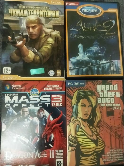 Продам игровые диски CD для ПК