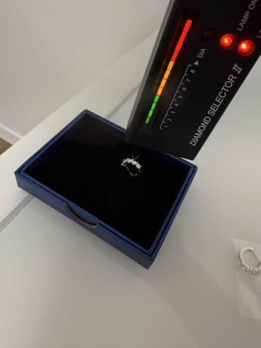 1 ct Сережки кольца с бриллиантами муассанитами серебро 925