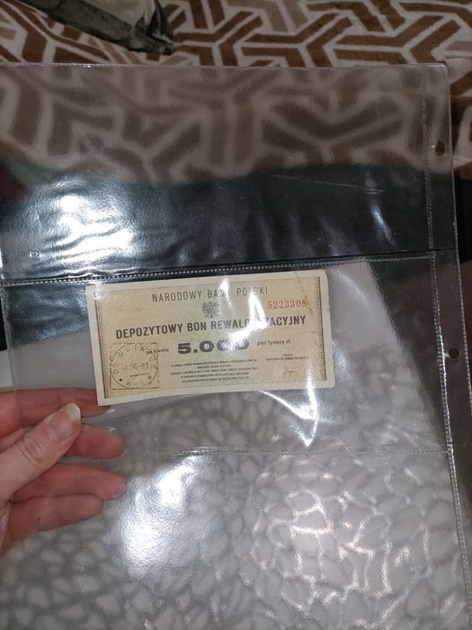 Depozytowy bon vintage