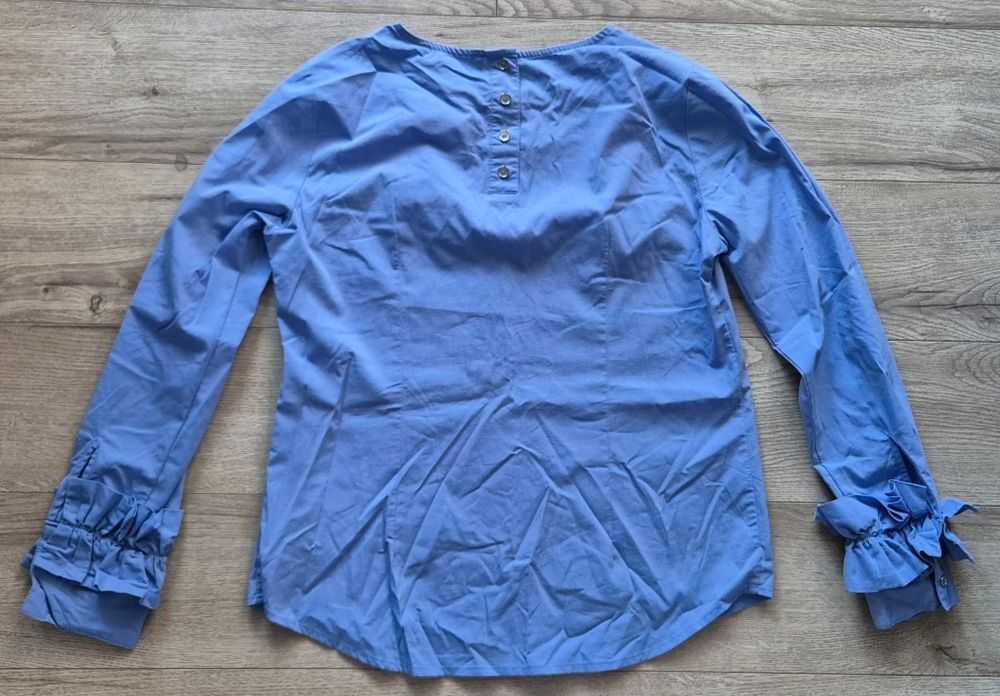 Oryginalna bluzka koszula Michael Kors r. S, falbanki na rękawach glam