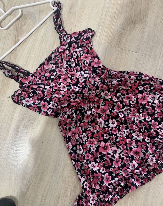 Sukienka kwiaty kwiatki ramiaczka lato tunika