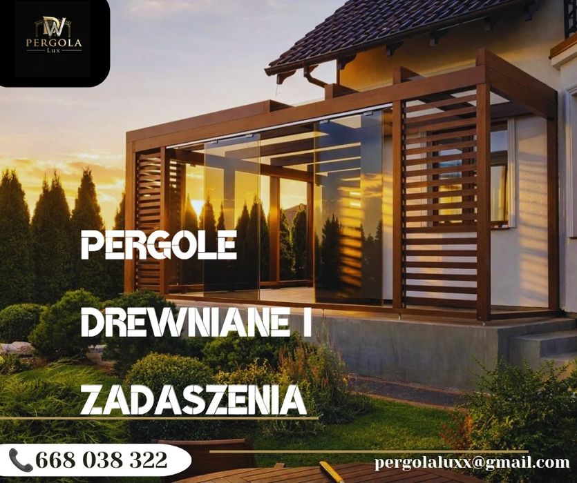 Pergole Drewniane | Zabudowa Tarasów | Montaż i SZYBKA REALIZACJA !!