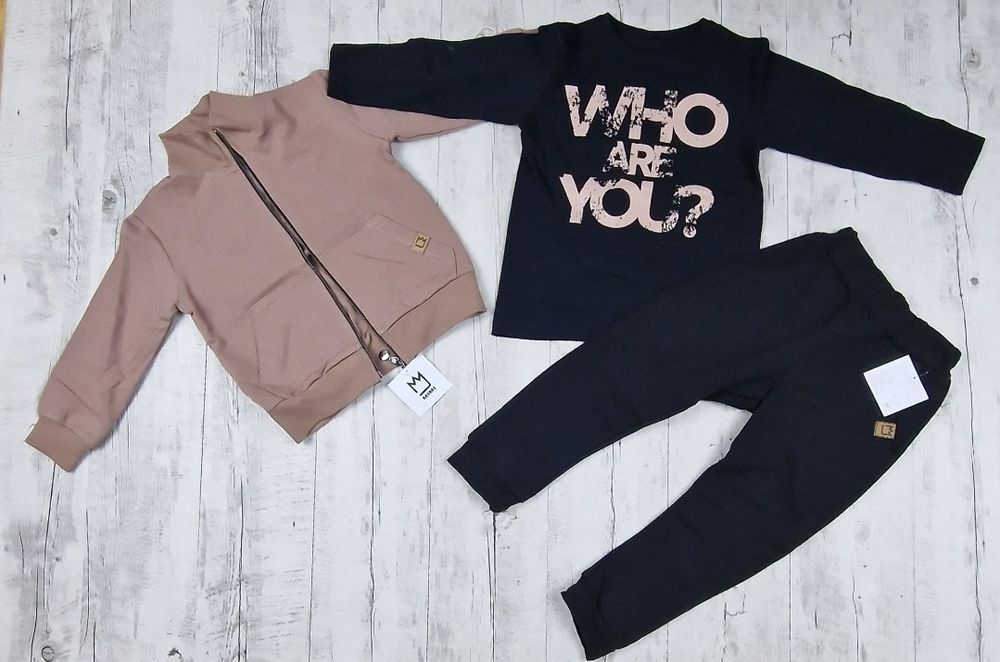 Dres chlopiecy bluza I spodnie mimi bawełniane kolory 116/122 1 zestaw