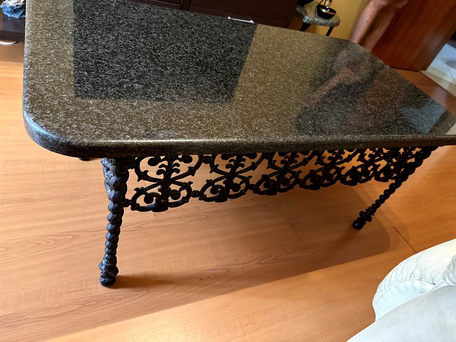 Vintage granite tables. Unique items. Singer table