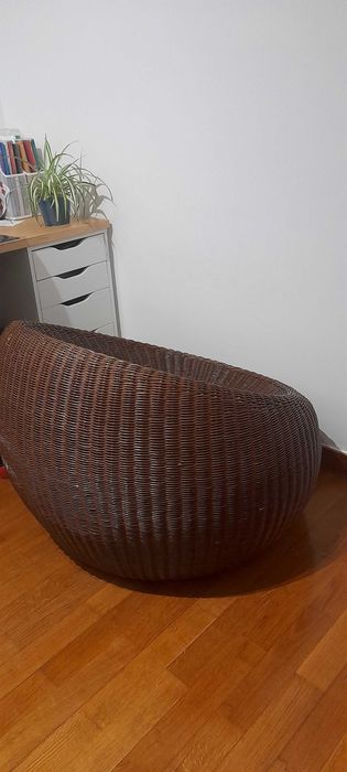 Poltrona de Verga e extrutura madeira "Estilo Natura"