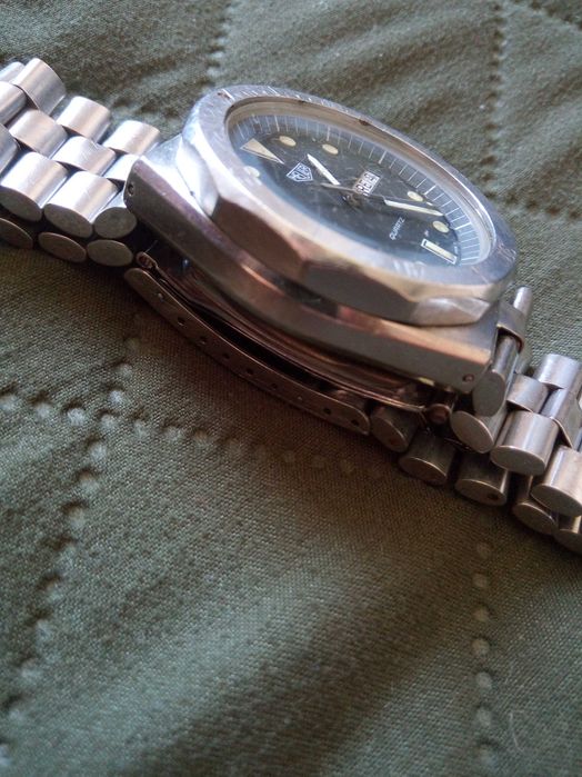 Heuer quartz diver kolekcjonerski poszukiwany ori bransoleta