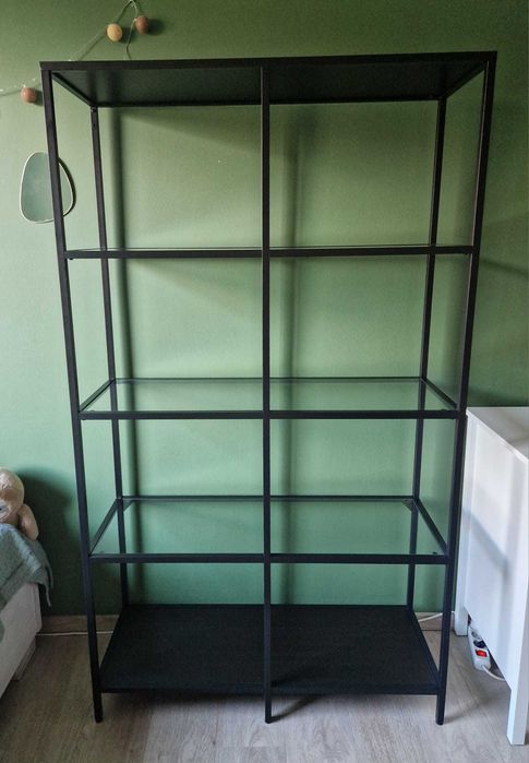 Regał szklany Ikea VITTSJÖ 100x175cm