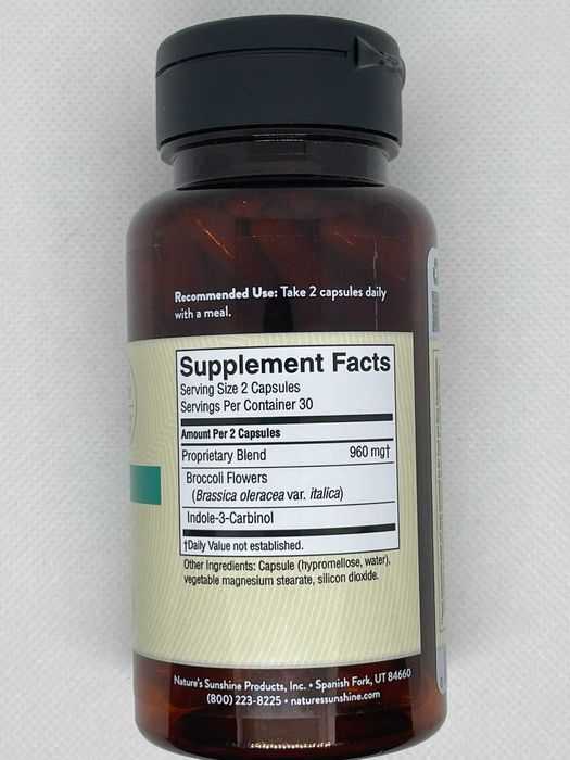 NSP Індол-3-Карбінол — підтримка організму, 60 капсул