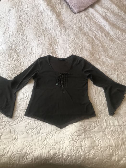 Czekoladowa bluzka KappAhl