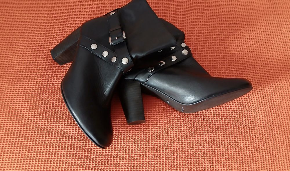Botins La Redoute ET VOUS pele genuína