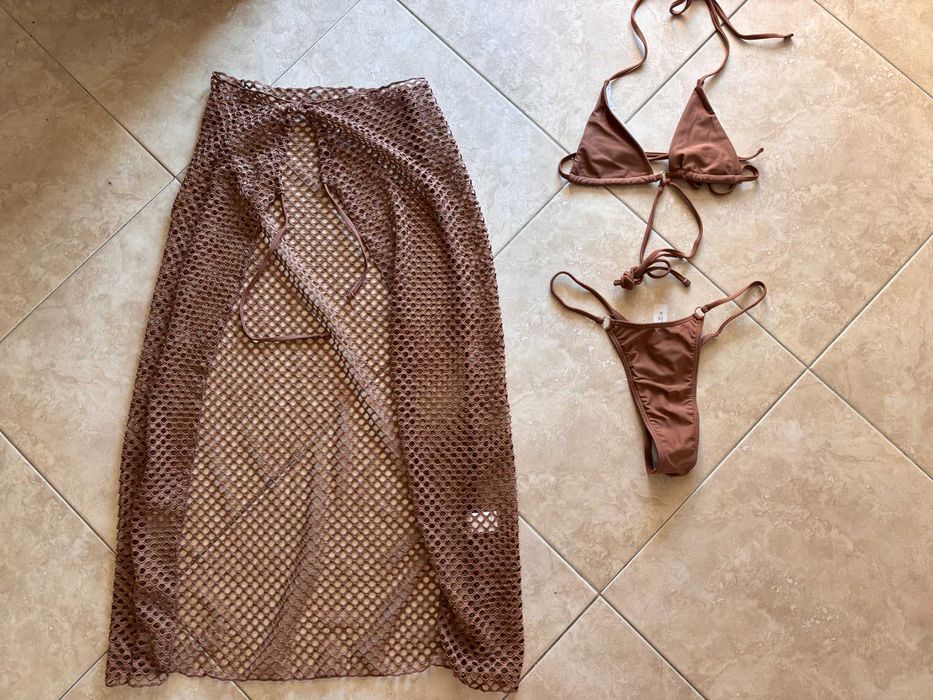 Conjunto 3 peças de praia novas