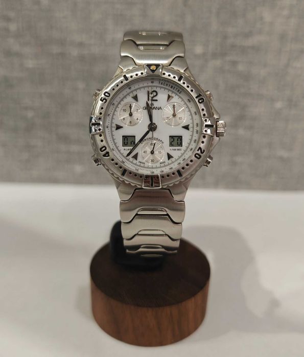 Чоловічий годинник Claude Bernard 10246 3 nin Chronograph 42mm Swiss