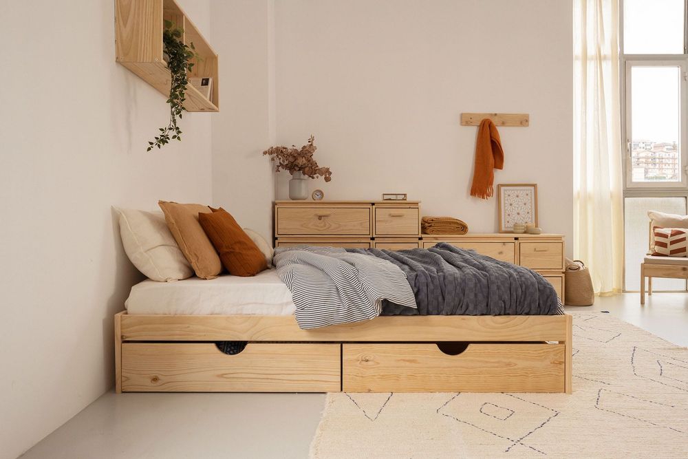 Cama de casal da marca LUFE 150x200