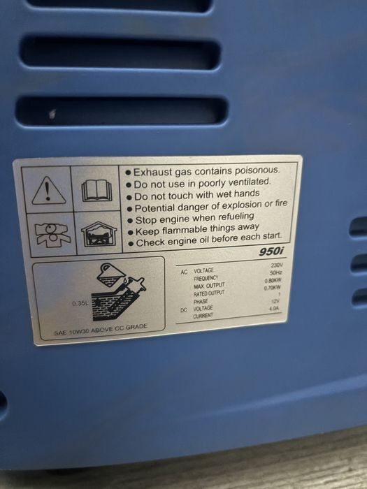 Інверторний генератор Wekender 950i