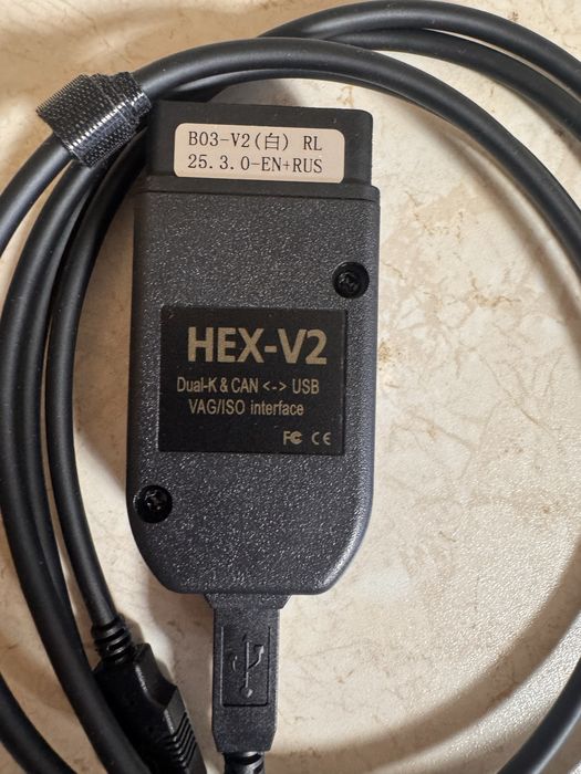 Діагностичний адаптер VCDS HEX-V2 26.3 Eng-Rus