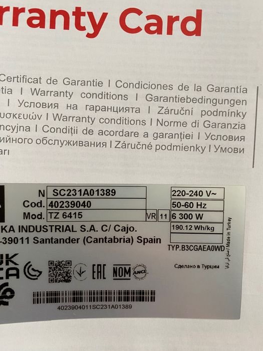 Placa vitrocerâmica Teka