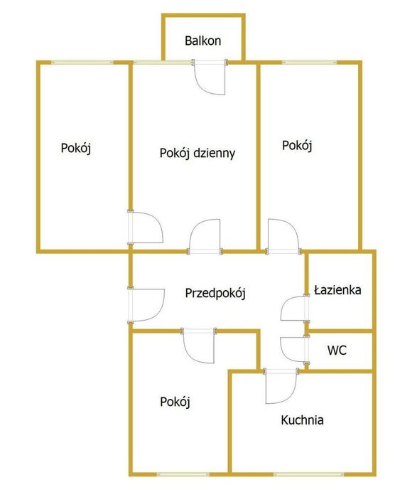 4 pokoje Lsm,  os. Prusa, bez piecyka