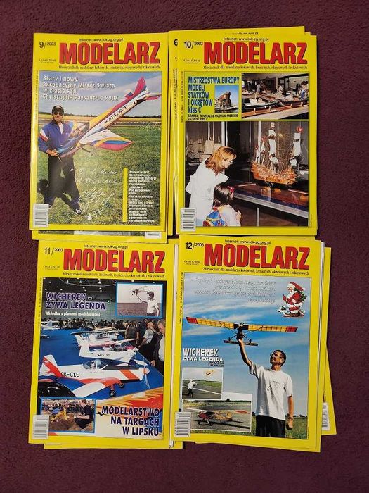 Modelarz miesięcznik rok 2003 komplet 12 numerów