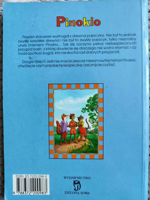 Pinokio książka dla dzieci