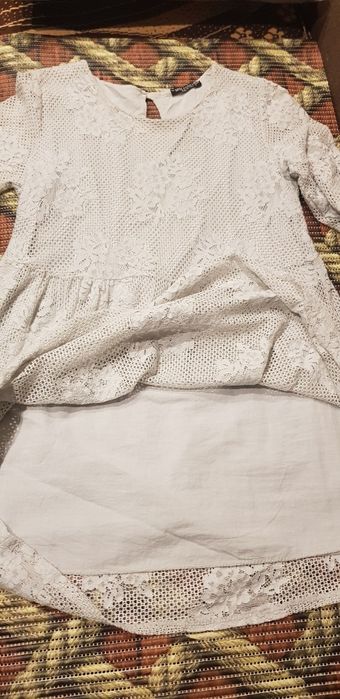 Sukienka tunika żakardowa