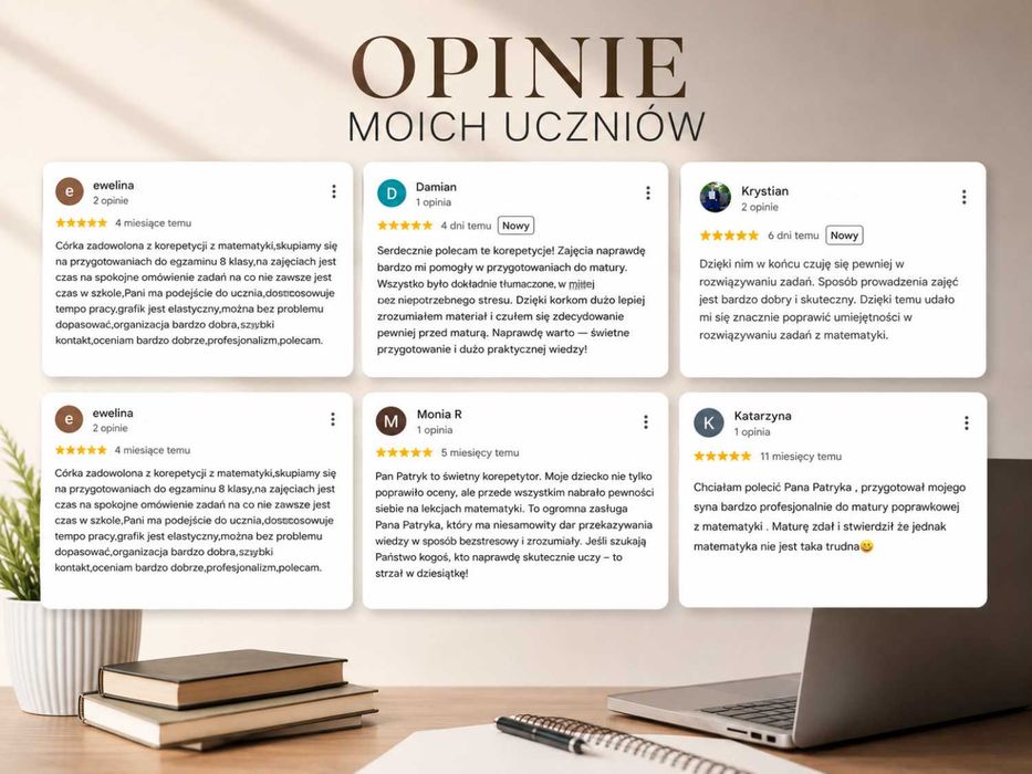 Korepetycje z matematyki online  Matura, E8, liceum  egzamin 8-klasisty podstawa rozszerzenie