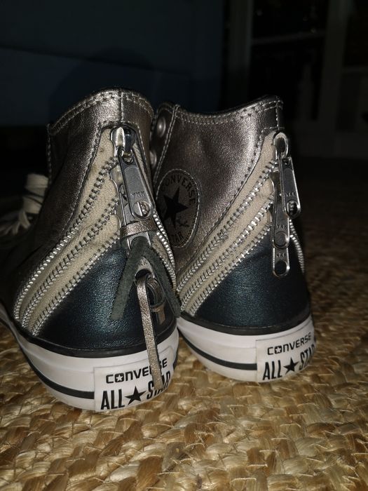 Converse 37.5 trampki złote zamki