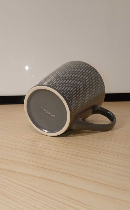Kubek ceramiczny szary, 200 ml, mały.
