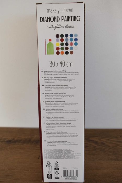 Haft obraz diamentowy mozaika brokatowe kamyki świąteczny obrazek