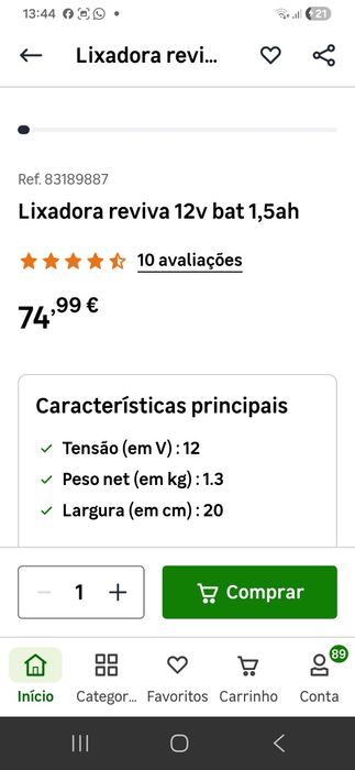 Disponível Lixadeira Black Decker NOVO
