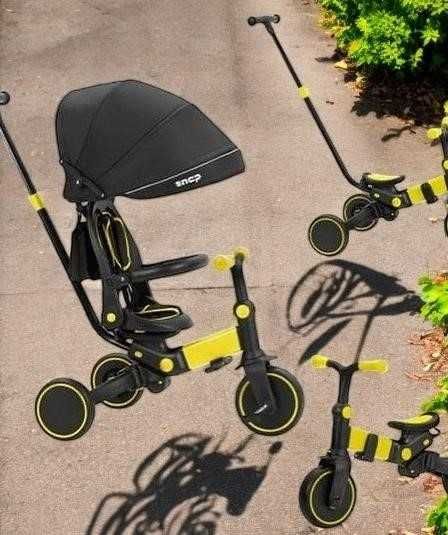 Дитячий біговел 3 в 1 – велосипед, коляска, велобіг | Біговел
