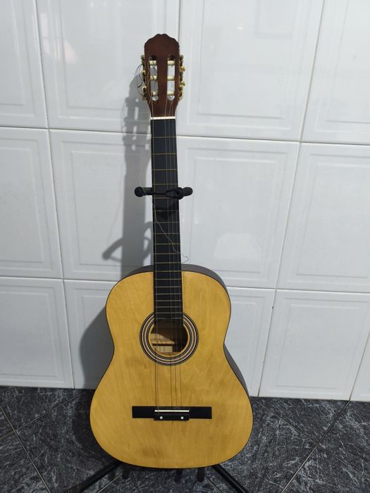 Viola clássica com suporte