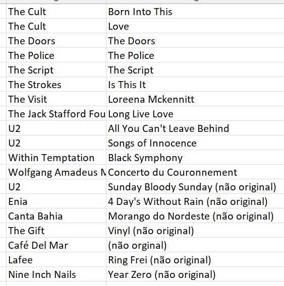 CDs + DVDs para venda