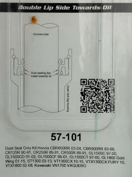 Пильовики вилки All Balls 57-101 45x57,5x13,3 Honda Kawasaki Suzuki