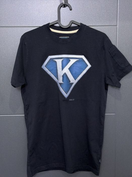 Granatowy T shirt męski S