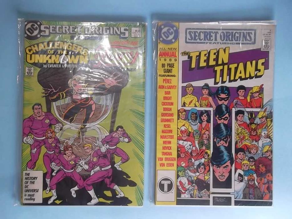 SECRET ORIGINS (1986) - DC Comics - 50 comics série quase completa.