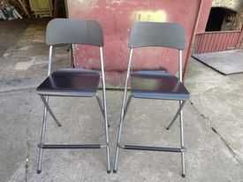 Hoker Ikea czarny drewno-sklejka